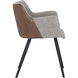 Griffin November Grey / Bravo Cognac Dining Armchair